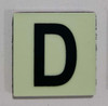 Glow in dark Number D sign The Liberty Line Glow in dark Number D sign The Liberty Line