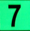 Glow in dark Number 7 HPD SIGN The Liberty Line Glow in dark Number 7 HPD SIGN The Liberty Line
