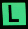 Glow in dark Number L SIGNAGE The Liberty Line Glow in dark Number L SIGNAGE The Liberty Line
