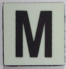Glow in dark Number M HPD SIGN The Liberty Line Glow in dark Number M HPD SIGN The Liberty Line
