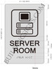 Server Room SIGNAGE -Braille SIGNAGE with Raised Tactile Graphics and Letters Server Room SIGNAGE -Braille SIGNAGE with Raised Tactile Graphics and Letters