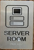 Server Room BUILDING SIGN-Braille BUILDING SIGNwith Raised Tactile Graphics and Letters Server Room BUILDING SIGN-Braille BUILDING SIGNwith Raised Tactile Graphics and Letters