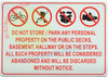 DO NOT STORE PERSONAL PROPERTY  SIGN DO NOT STORE PERSONAL PROPERTY  SIGN