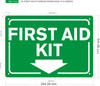 FIRST AID KIT ARROW DOWN DOB SIGN FIRST AID KIT ARROW DOWN DOB SIGN
