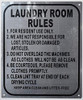 LAUNDRY ROOM RULES DOB SIGN LAUNDRY ROOM RULES DOB SIGN