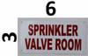 Sprinkler Valve Room  Safety Sign Sprinkler Valve Room  Safety Sign