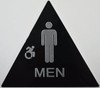 CA Men Restroom Sign-Braille HPD SIGN with Raised Tactile Graphics and Letters CA Men Restroom Sign-Braille HPD SIGN with Raised Tactile Graphics and Letters