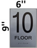 10th Floor Sign-Tactile Signs 10th Floor Sign-Tactile Signs