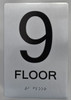 9th Floor Sign-Tactile Signs 9th Floor Sign-Tactile Signs