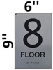 8th Floor Sign-Tactile Signs 8th Floor Sign-Tactile Signs