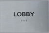 LOBBY Sign-Braille Sign with Raised Tactile Graphics and Letters LOBBY Sign-Braille Sign with Raised Tactile Graphics and Letters