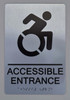 ACCESSIBLE ENTRANCE Sign-Tactile Signs ACCESSIBLE ENTRANCE Sign-Tactile Signs