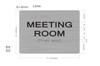 Meeting Room Sign-DOB SIGN Braille DOB SIGN with Raised Tactile Graphics and Letters Meeting Room Sign-DOB SIGN Braille DOB SIGN with Raised Tactile Graphics and Letters