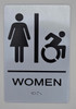 NYC Women Accessible Restroom Sign-Tactile Signs NYC Women Accessible Restroom Sign-Tactile Signs