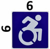 ADA ACCESSIBLE Symbol Sign-Tactile Signs ADA ACCESSIBLE Symbol Sign-Tactile Signs