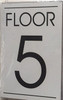 FLOOR NUMBER BUILDING SIGNWHITE - 5TH FLOOR BUILDING SIGN FLOOR NUMBER BUILDING SIGNWHITE - 5TH FLOOR BUILDING SIGN