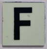 Glow in dark Number F The Liberty Line Signage Glow in dark Number F The Liberty Line Signage