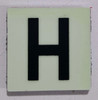 Glow in dark Number H sign The Liberty Line Sign Glow in dark Number H sign The Liberty Line Sign