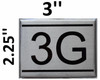 APARTMENT NUMBER Sign3G -BRUSHED ALUMINUM APARTMENT NUMBER Sign3G -BRUSHED ALUMINUM