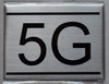 APARTMENT NUMBER Sign5G -BRUSHED ALUMINUM APARTMENT NUMBER Sign5G -BRUSHED ALUMINUM