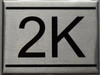 APARTMENT NUMBER Sign2K -BRUSHED ALUMINUM APARTMENT NUMBER Sign2K -BRUSHED ALUMINUM