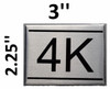 APARTMENT NUMBER Sign4K -BRUSHED ALUMINUM APARTMENT NUMBER Sign4K -BRUSHED ALUMINUM