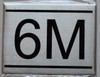 APARTMENT NUMBER Sign6M -BRUSHED ALUMINUM APARTMENT NUMBER Sign6M -BRUSHED ALUMINUM