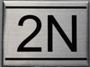 APARTMENT NUMBER Sign2N -BRUSHED ALUMINUM APARTMENT NUMBER Sign2N -BRUSHED ALUMINUM