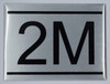 APARTMENT NUMBER Sign2M -BRUSHED ALUMINUM APARTMENT NUMBER Sign2M -BRUSHED ALUMINUM