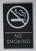 NO SMOKING BUILDING SIGNBraille BUILDING SIGNwith Raised Tactile Graphics and Letters