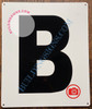 LETTER B SignWHITE