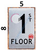 1ST FLOOR SIGN- SILVER