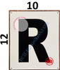 LETTER R SignWHITE