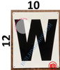 LETTER W SignWHITE