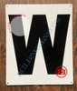 LETTER W SignWHITE