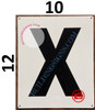 LETTER X SignWHITE