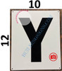 LETTER Y SignWHITE