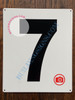 NUMBER 7 SignWHITE