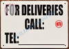 For DELIVERIES Call_ DOB SIGN For DELIVERIES Call_ DOB SIGN