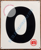 Large Number 0 Sign -Metal SignParking LOT Number Sign Large Number 0 Sign -Metal SignParking LOT Number Sign