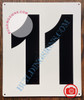 Large Number 11 Sign -Metal SignParking LOT Number Sign