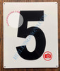Large Number 5 Sign -Metal SignParking LOT Number Sign