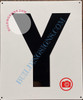 Large Letter Y -Metal SignParking LOT DOB SIGN Large Letter Y -Metal SignParking LOT DOB SIGN