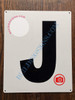 Large Letter J -Metal SignParking LOT Sign Large Letter J -Metal SignParking LOT Sign