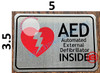 AED AUTOMATED External DEFIBRILLATOR DOB SIGN AED AUTOMATED External DEFIBRILLATOR DOB SIGN