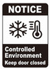 Notice Controlled Enviroment Keep Door Closed Decal Sticker Sign- Double Sided for Window. Notice Controlled Enviroment Keep Door Closed Decal Sticker Sign- Double Sided for Window.