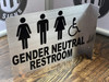Gender Neutral Restroom Projection Sign- Gender Neutral Restroom 3D SIGNAGE Gender Neutral Restroom Projection Sign- Gender Neutral Restroom 3D SIGNAGE