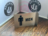 Men Restroom Projection Sign- Men Restroom 3D HPD SIGN Men Restroom Projection Sign- Men Restroom 3D HPD SIGN