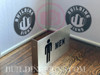 Men Restroom Projection Sign- Men Restroom 3D BUILDING SIGN Men Restroom Projection Sign- Men Restroom 3D BUILDING SIGN