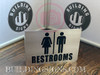Restroom Projection Sign- Restroom 3D DOB SIGN Restroom Projection Sign- Restroom 3D DOB SIGN